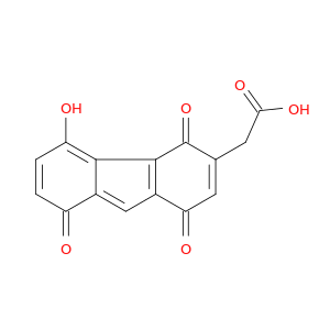 1H-Fluorene-3-acetic acid, 4,8-dihydro-5-hydroxy-1,4,8-trioxo-