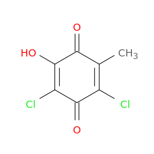 2,5-Cyclohexadiene-1,4-dione, 2,6-dichloro-3-hydroxy-5-methyl-