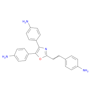 Benzenamine, 4,4'-[2-[2-(4-aminophenyl)ethenyl]-4,5-oxazolediyl]bis-