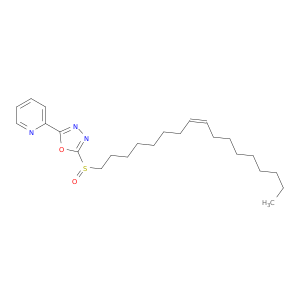 Pyridine, 2-[5-[(8Z)-8-heptadecenylsulfinyl]-1,3,4-oxadiazol-2-yl]-