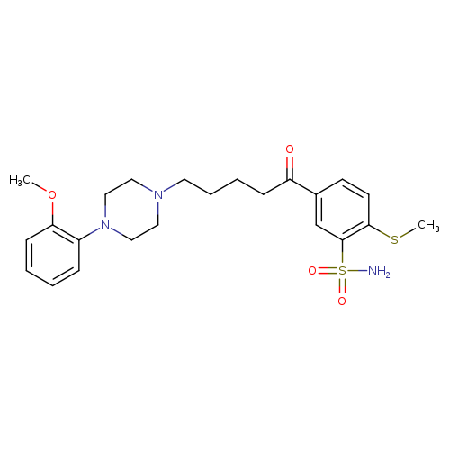 Benzenesulfonamide,5-[5-[4-(2-methoxyphenyl)-1-piperazinyl]-1-oxopentyl]-2-(methylthio)-