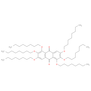 9,10-Anthracenedione, 1,2,3,5,6,7-hexakis(octyloxy)-