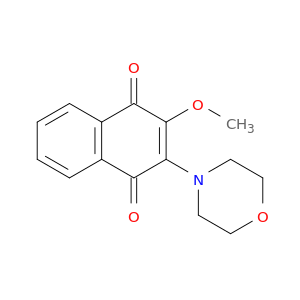 1,4-Naphthalenedione, 2-methoxy-3-(4-morpholinyl)-