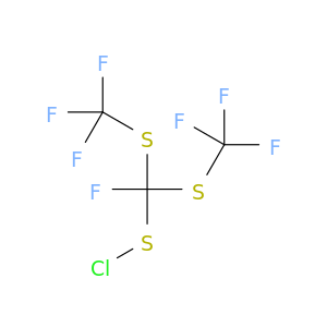 Methanesulfenyl chloride, fluorobis[(trifluoromethyl)thio]-