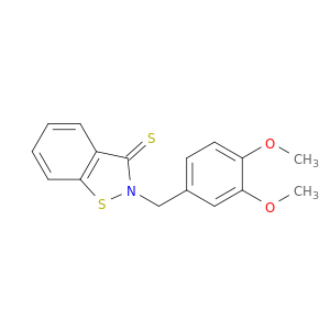 1,2-Benzisothiazole-3(2H)-thione, 2-[(3,4-dimethoxyphenyl)methyl]-