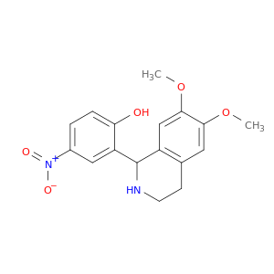 Phenol, 4-nitro-2-(1,2,3,4-tetrahydro-6,7-dimethoxy-1-isoquinolinyl)-