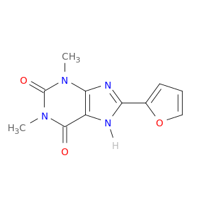 1H-Purine-2,6-dione, 8-(2-furanyl)-3,7-dihydro-1,3-dimethyl-