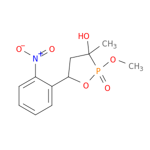1,2-Oxaphospholan-3-ol, 2-methoxy-3-methyl-5-(2-nitrophenyl)-, 2-oxide
