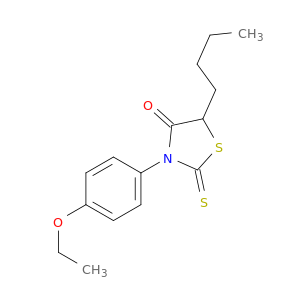 4-Thiazolidinone,5-butyl-3-(4-ethoxyphenyl)-2-thioxo-