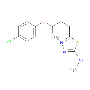 1,3,4-Thiadiazol-2-amine, 5-[3-(4-chlorophenoxy)butyl]-N-methyl-