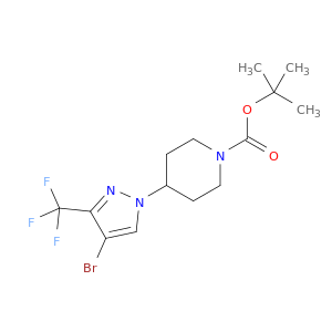 4-(4-溴-3-(三氟甲基)-1H-吡唑-1-基)哌啶-1-羧酸叔丁酯