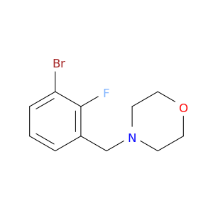 1-Bromo-2-fluoro-3-(morpholinomethyl)benzene