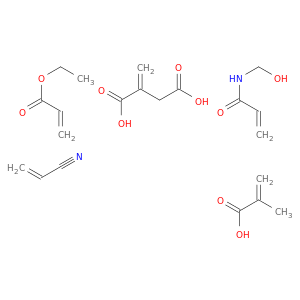 丁二烯酸,2-亚甲基-,具有乙酸乙酯的聚合物,2-丙酸乙酯,N-(羟甲基)-2-丙酰胺,2-甲基-2-丙酸和2-丙烯腈