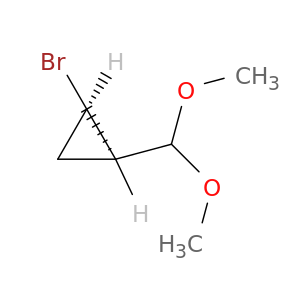 Cyclopropane, 1-bromo-2-(dimethoxymethyl)-, cis-