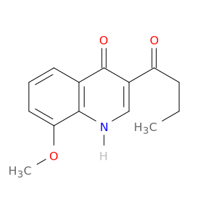 4(1H)-Quinolinone, 8-methoxy-3-(1-oxobutyl)-