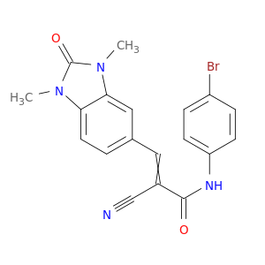N-(4-BROMOPHENYL)-2-CYANO-3-(1,3-DIMETHYL-2-OXO-BENZOIMIDAZOL-5-YL)PROP-2-ENAMIDE