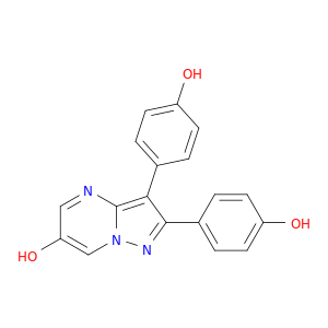 Pyrazolo[1,5-a]pyrimidin-6-ol, 2,3-bis(4-hydroxyphenyl)-