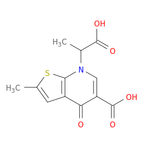 7-(1-CARBOXYETHYL)-2-METHYL-4-OXO-4,7-DIHYDROTHIENO[2,3-B]PYRIDINE-5-CARBOXYLIC ACID