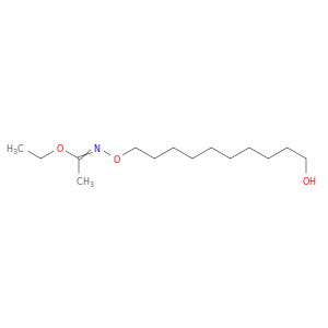 Ethanimidic acid, N-[(10-hydroxydecyl)oxy]-, ethyl ester
