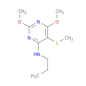 4-Pyrimidinamine, 2,6-dimethoxy-5-(methylthio)-N-propyl-