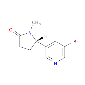 2-Pyrrolidinone, 5-(5-bromo-3-pyridinyl)-1-methyl-, (S)-
