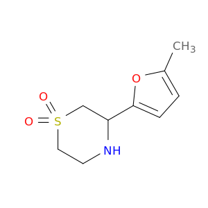 3-(5-methylfuran-2-yl)-1lambda6-thiomorpholine-1,1-dione