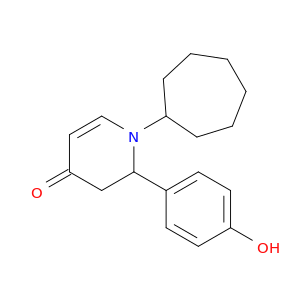 4(1H)-Pyridinone, 1-cycloheptyl-2,3-dihydro-2-(4-hydroxyphenyl)-