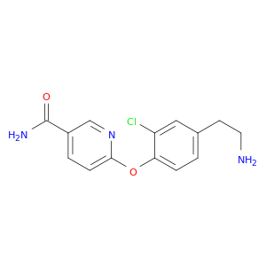3-PYRIDINECARBOXAMIDE, 6-[4-(2-AMINOETHYL)-2-CHLOROPHENOXY]-