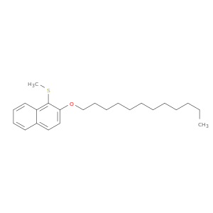 Naphthalene, 2-(dodecyloxy)-1-(methylthio)-