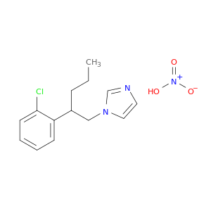 1H-Imidazole, 1-[2-(2-chlorophenyl)pentyl]-, mononitrate