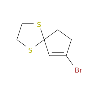 1,4-Dithiaspiro[4.4]non-6-ene, 7-bromo-