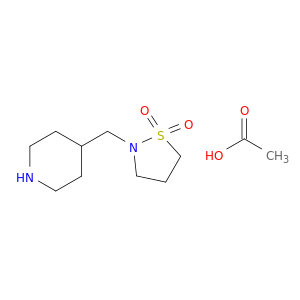 Piperidine, 4-[(1,1-dioxido-2-isothiazolidinyl)methyl]-, monoacetate