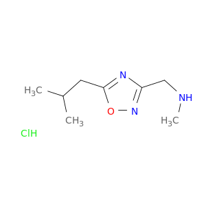 1,2,4-氧代唑-3-甲烷胺,N-甲基-5-(2-甲基丙基)-,盐酸盐(1：1)