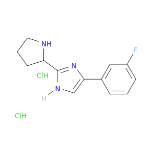 4-(3-fluorophenyl)-2-(pyrrolidin-2-yl)-1H-imidazole dihydrochloride
