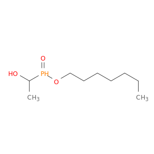 Phosphinic acid, (1-hydroxyethyl)-, heptyl ester