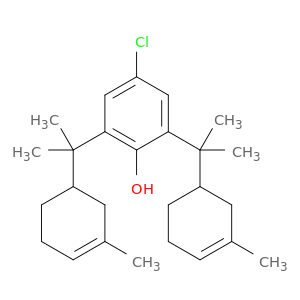 Phenol, 4-chloro-2,6-bis[1-methyl-1-(3-methyl-3-cyclohexen-1-yl)ethyl]-