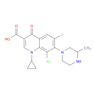 8-Chloro-1-cyclopropyl-6-fluoro-7-(3-methylpiperazin-1-yl)-4-oxo-1,4-dihydroquinoline-3-carboxylic acid