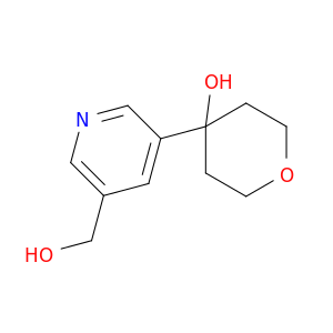 3-Pyridinemethanol, 5-(tetrahydro-4-hydroxy-2H-pyran-4-yl)-