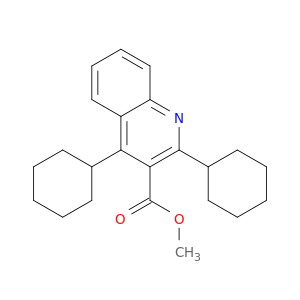3-Quinolinecarboxylic acid, 2,4-dicyclohexyl-, methyl ester