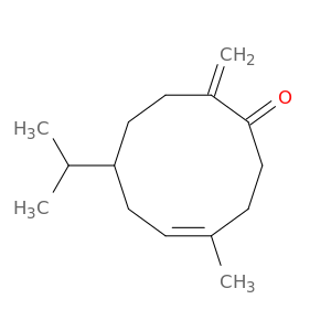 4-Cyclodecen-1-one, 4-methyl-10-methylene-7-(1-methylethyl)-, (4E)-