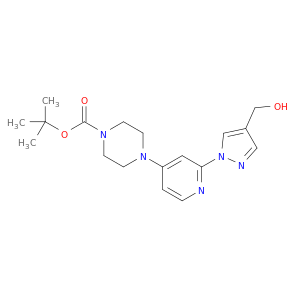 tert-Butyl 4-(2-(4-(hydroxymethyl)-1H-pyrazol-1-yl)pyridin-4-yl)piperazine-1-carboxylate
