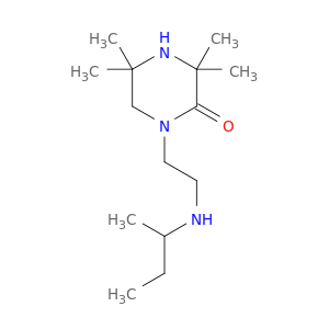 Piperazinone, 3,3,5,5-tetramethyl-1-[2-[(1-methylpropyl)amino]ethyl]-