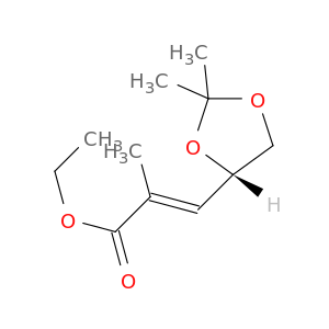 (2E)-3-[(4S)-2,2-二甲基-1,3-二氧戊环-4-基]-2-甲基-2-丙烯酸乙酯
