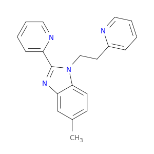 5-METHYL-2-(2-PYRIDINYL)-1-(2-(2-PYRIDINYL)ETHYL)-1H-BENZIMIDAZOLE