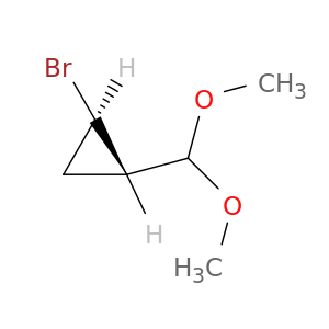 Cyclopropane, 1-bromo-2-(dimethoxymethyl)-, trans-