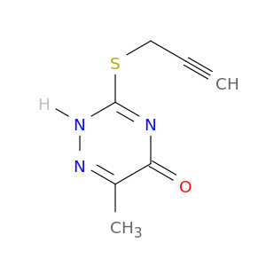 1,2,4-Triazin-5(2H)-one, 6-methyl-3-(2-propynylthio)-