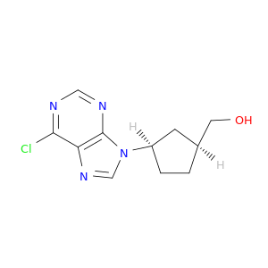 Cyclopentanemethanol,3-(6-chloro-9H-purin-9-yl)-, (1R,3S)-rel-