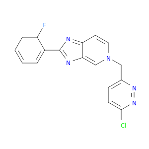 5-[(6-氯-3-哒嗪基)甲基]-2-(2-氟苯基)-5H-咪唑[4,5-C]吡啶