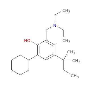 2-cyclohexyl-6-[(diethylamino)methyl]-4-(2-methylbutan-2-yl)phenol