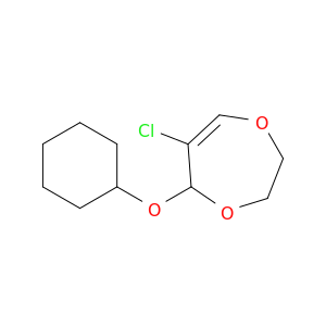 5H-1,4-Dioxepin, 6-chloro-5-(cyclohexyloxy)-2,3-dihydro-